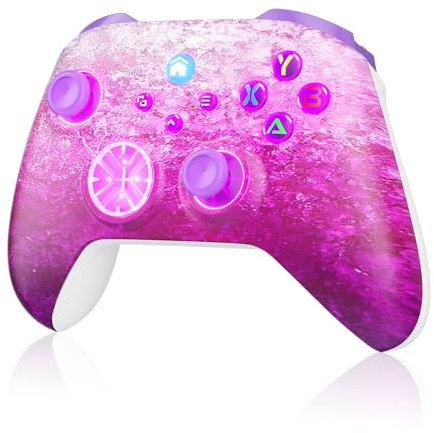 Dinosoo RGB Wireless Controller for Xbox One Series X|S, PC, Bluetooth, 4 Vibration Motors, TURBO, Macro Crystals - Upgrading with a PC before connecting to Xbox