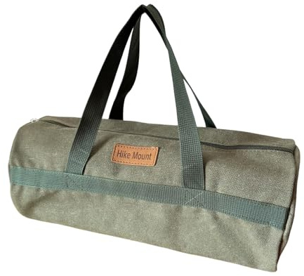 Siyecioa Werkzeugtasche Leer, Werkzeugtaschen-Organizer Klein, Mehrzweck-Werkzeugtasche mit Weit Geöffnetem Mund, Tragbare/Mehrzweck/Verschleißfest/Multifunktion (Grün)
