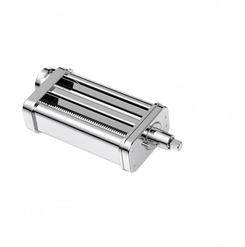 Nudelmaschinenaufsatz aus Edelstahl, kompatibel mit KitchenAid (alle Typen) – 2-in-1-Blattroller und Spaghettischneider