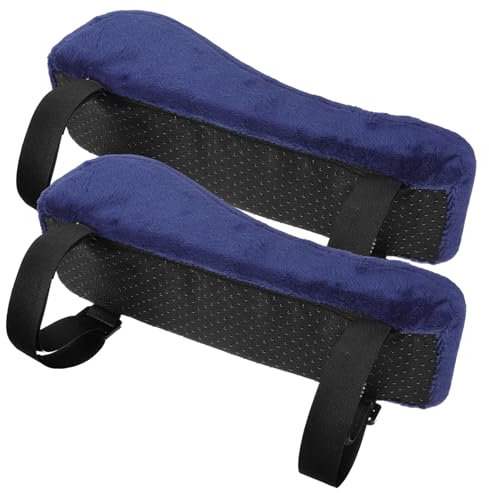 HOODANCOS 2 Pezzi Cuscini Bracciolo Ergonomici per Sedia Ufficio Memory Foam per Comfort e Durante Lavoro e Relax Copertura per Braccioli Sedia Gaming e Task Chair