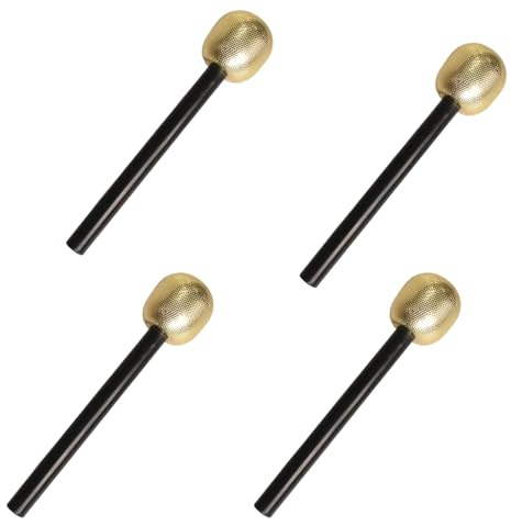 Storage Bag Lot de 4 faux micros scintillants pour amateurs de musique, groupe de rock et karaoké, fête d'anniversaire, jeu télévisé, jouet faux micro