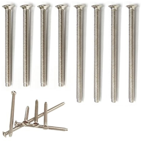 40 Pcs M3.5 Electrical Socket Screws, Switch Screws Set, 40mm+50mm, 20 Each | Slotted Raised Countersunk Socket Screws, Suitable for Faceplates, Light Switch, Back Boxes and Sockets