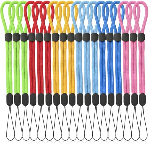 Wanmu 18er Pack Handgelenkband Lanyard, verstellbares buntes Nylon Handgelenkband Hand Wrist Strap Lanyards für Schlüssel Kamera USB Handy ID Namensschild Schlüsselbund Telefon (6 Farben)