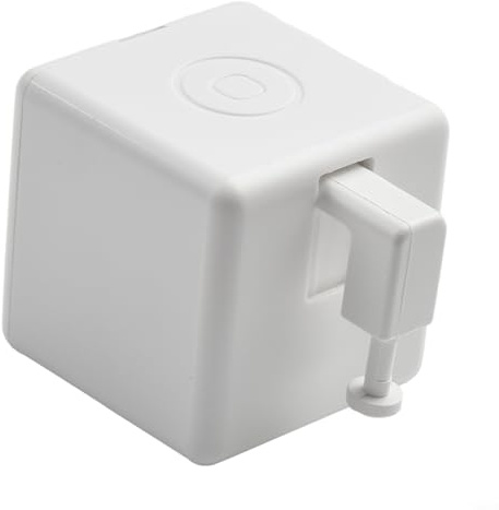 YJDOORPLAY ZIGBEE - Interruptor pulsador de botón para Tuya, no requiere cableado, control táctil, dedo robot para luces, ventiladores, cafeteras, color blanco (interruptor)