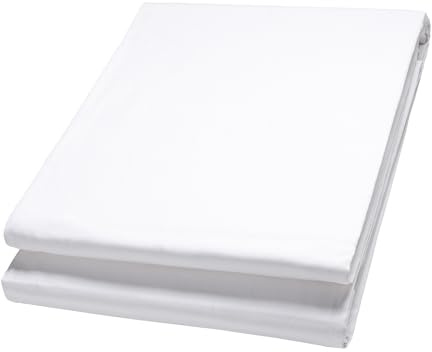 Walimex pro Stoffhintergrund 2,85 x 6 m weiß, Fotohintergrund aus Polyester 120 g/m², Hintergrund aus Stoff mit Tunnel für Hintergrundsystem, Backdrop ideal für Fotostudio