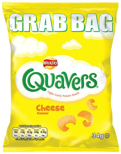 Walkers Quavers Cheese Maxi 34 g (Pack of 30)