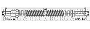 Borg & Beck BBH6559 Brake Hose To Fit Triumph Spitfire 67-80