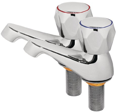 Vogue Domehead Taps (Pair) | Reliable faucet spares restore water flow to catering sinks, ensuring efficient washing in busy professional kitchens.