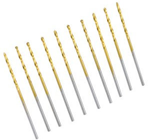 Proops 10x Titanium Coated HSS Metric Drill Bits 0.5mm. Jewellery, Modelling (M9149) Free UK Postage