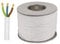 JSL White 3 Strand 28 AWG 3 Core 1mm 10 Amp PVC Flexible Electronic Wire Cut to Length (50 Meters)
