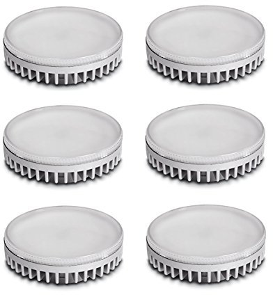 Masonanic - Lampada a LED GX53, colore bianco caldo 3000 K, 9 W, sostituzione per lampada fluorescente, per illuminazione sottopensili da cucina, guardaroba, armadi, vetrine