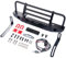 XUNJIAJIE Stahl Frontstoßstange mit Beleuchtung/Schäkel/Winde-Montageplatte für TRX4 1/10 Crawler Auto