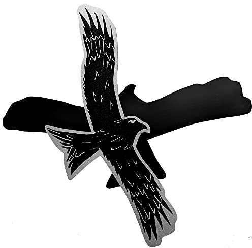 FlyEx Magnete anstatt Aufkleber Sticker für Fliegengitter Insektenschutz Reparatur-Set Vogelschlag Netze Türen Fenster Schiebetüren Spannrahmen (Greifvogel)