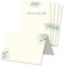 Glüxx Agent 10 Tischkarten Hochzeit - Naturpapier Motiv Eukalyptus-Zweige - Platzkarten DIN A7 7,4 x 10,5 cm blanko bedruckbar zum Beschriften – Namenskarten, Tischreservierung für Konfirmation