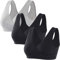 ZUMIY Nahtloser Still BH ohne Bügel, Maternity Nursing Bras Schwangerschafts-BH und Stillzeit Unterwäsche Stillen und Schlaf Ohne Bügel für Damen (XXL,Black+Black+Grey/3pack)