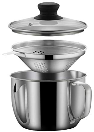 Cabilock encargado de la Grasa Separador de Grasa de Sopa contenedor de Grasa tazón de Sopa colador Salsa Recipiente de Acero Inoxidable Quitar el Aceite Disidente Filtro de Aceite filtrar