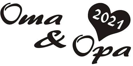 Baumgartner Oma & Opa 2021 Spruch Styling Auto Aufkleber Sticker Bomb Shocker Tuning Decal OEM Dub_SPR-035 (010 weiß)