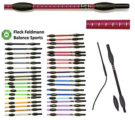JA Horse Fleck Feldmann Balance Sports Dressurgerte Gerte Reitgerte (110 cm, brombeer-grün)