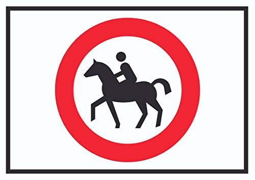 HB-Druck Reiten verboten Schild A6 (105x148mm)