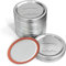 Dan&Dre 100PCS Canning Lids,Mason Jar Lids Wide Mouth,86mm Canning Jar Replacement Metal Rings,Canning Lids Reusable Split-Type Jar Lids Leak-Proof Storage for Wide Mouth Jars, Food Grade Material