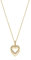 JETTE Damen-Kette 925er Silber 39 Zirkonia One Size, Gelbgold 32018216