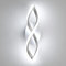 Comely LED Wandlampe, LED Wandleuchten Innen 16W 1800LM, Moderne Kurvendesign Dekorativ Wandleuchte für Schlafzimmer Wohnzimmer Korridor, Kühles Weiß 6500K
