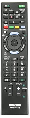 AULCMEET RM-ED052 Mando a Distancia de Repuesto Compatible con Sony 4K OLED Smart TV KD-55X9005A KDL-55W809A KDL-47W809A KDL-42W809A KDL-55W808A KDL-55W805A KDL-47W805A