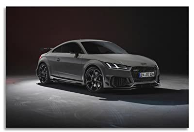 CETE Performance-Auto-Poster Audi Tt-rs Sportauto Wandposter Modernes Schlafzimmer Wanddekoration Poster 40 x 60 cm