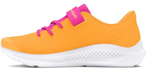 Under Armour Kinder Pre School Pursuit 3 Big Logo Alternate Closure Running Shoe, (800) Nova Orange/Nova Orange/Rebel Pink, 32 EU