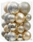 Wironlst Weihnachtskugel-Ornamente – bruchsicherer Kunststoff, Weihnachtsschmuck, hängende Kugel-Dekorationen für Weihnachtsbaum, Urlaub, Hochzeit, Party (verschiedene Größen, Champagner)