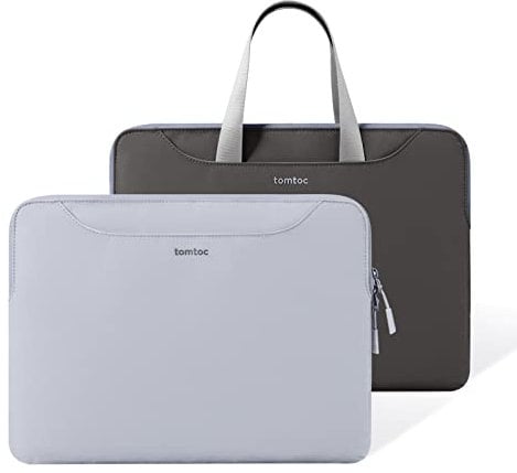tomtoc 15-16 Inch Slim Laptop Carrying Bag for 16-inch MacBook Pro M4/M3/M2/M1, 15-inch MacBook Air M3/M2, 15-inch Surface Laptop 7th Edition, Copilot+PC, Water-Resistant MacBook Laptop Case