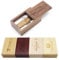 Personalisierte USB-Stick + Geschenkbox aus Holz massiv mit Gravur Wunschtext Herz Liebe Hochzeit Wunschgravur Speicherstick Flash Drive 32/64/128 GB 3.0 Geschenkidee individuell (Nussbaum, 32GB 3.0)