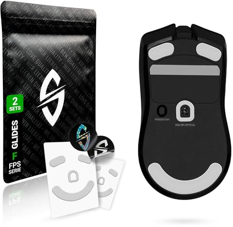SensoryBoost FPS Glides for Razer Viper V2 PRO Gaming Mouse (Pack of 2) Replacement Mouse Feet, Skates - Flat Pressed Surface, Self-Adhesive, PTFE, Accessories, Upgrade Kit