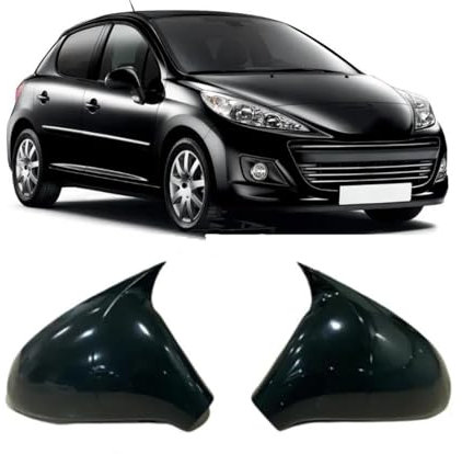 Boîtier Rétroviseur Coque De Rétroviseur De Voiture pour Peugeot 207 2006-2012 2007 2008 2009 2010 2011 Couvercle Rétroviseur