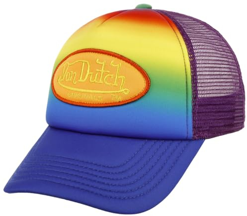 Von Dutch Tampa Oval Patch Foam Trucker Cap Basecap Baseballcap Curved Brim Meshcap (One Size - bunt)