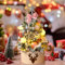 Livofloral Künstlicher Weihnachtsbaum 60 cm, Kleiner Weihnachtsbaum mit Beleuchtung für Innen Weihnachten Deko, Mini Tisch-Weihnachtsbaum Christmas Tree Weihnachtsdekor Tischplatte Tannenbaum, Weiß