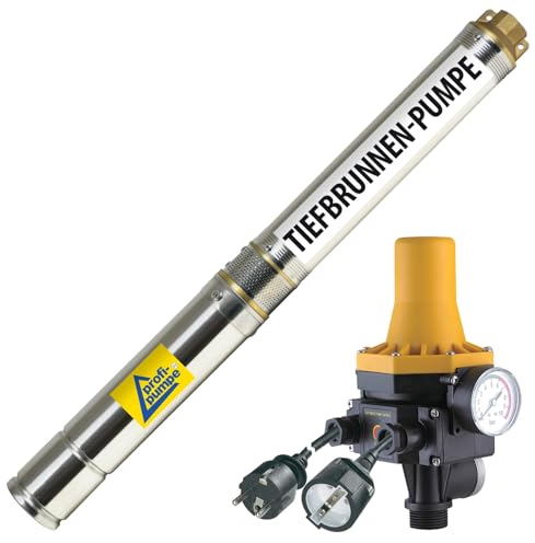 Brunnenpumpe Tiefbrunnenpumpe Tauchdruckpumpe Rohrpumpe Gartenpumpe Brunnen-Star Die Energie-Spar Brunnen (2 Zoll - 370 Watt mit DW)