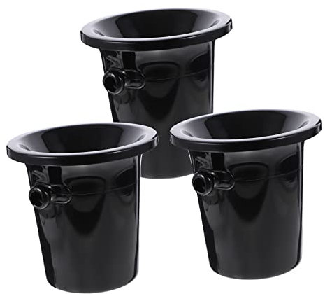CIYODO 3 Piezas Escupidera para Cata De Vinos Cubo De Hielo De Barril De Vino Negro