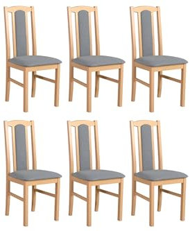 LeafDesign Esszimmerstühle Holz - Esszimmerstuhl 120 kg - Stuhl Buche Massiv - Stühle Esszimmer 6er Set - Holzstuhl - Esstischstühle - Küchenstühle 6er Set