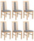 LeafDesign Esszimmerstühle Holz - Esszimmerstuhl 120 kg - Stuhl Buche Massiv - Stühle Esszimmer 6er Set - Holzstuhl - Esstischstühle - Küchenstühle 6er Set