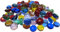 ZIMASI 900g Bunte Glasnuggets – Halbperlen für Mosaik, Basteln & Dekoration – Frostsichere Deko-Steine, Ø 13-15 mm – Zufallsmix aus leuchtenden Farben – Verlegefläche ca. 26x26 cm