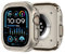 ZZDZZ 2 en 1 Actualizar Metál Funda Compatible con Apple Watch Ultra 2/Ultra 49mm con Contraportada, Escabroso Parachoques Protector Carcasa para iWatch (Titanio)