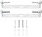 Nicear Kit de plaques de plafonnier 95 mm, 2 jeux de supports de fixation pour luminaire, barre transversale en acier pour suspension murale, maison ou bureau, avec vis, rondelles et écrous