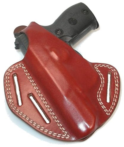 COP 101 Pancake Gürtelholster, Leder, 50 mm BL/Gl. 19, braun, Rechtshänder