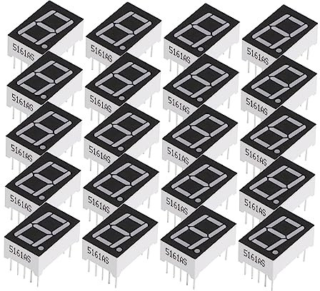 TOPBATHY 20Stücke Ziffernröhre Rote LED Anzeige Hochwertiges Röhrchen Mit Poliger Gemeinsamer Kathode Für Anzeigemodule DIY Projekte