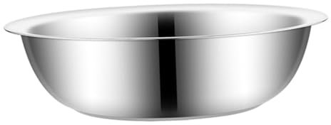 TOPPERFUN Large Thick Stainless Steel Mixing Bowl for Kitchen Washing Sturdy Metal Bowl for Fruit and Vegetable Wash Dishwashing and Food Prep