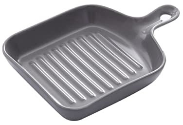 Ipetboom Square Grillplatte mit Antihaftbeschichtung Wiederverwendbare Servierplatte für Mikrowelle und Backofen für Grillen und Kochen