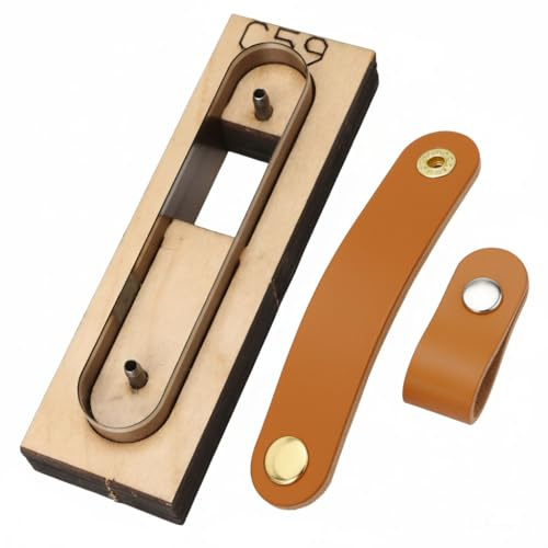 Leder-Stanzform für Lederband, Holz-Stanzformen, Holz-Schablone, Schneidewerkzeug für Bastelarbeiten, Schlüsselanhänger, Armbänder, Riemen, Kabel-Organizer und Schlüsselanhängerherstellung