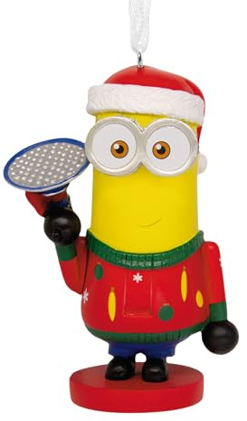 Hallmark Kevin the Minion Nutcracker Ornament, Yellow, Red | Durable Resin, Collectible Gift for Minions Fans, 8.2x5.7x4.4cm, Easy to Display