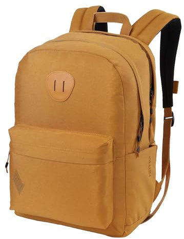 NITRO Urban Plus, Old School Daypack mit zusätzlichem gepolstertem Laptopfach, urbaner Streetpack, Alltagsrucksack, Schulrucksack, Schoolbag mit seitlichem Flaschenfach